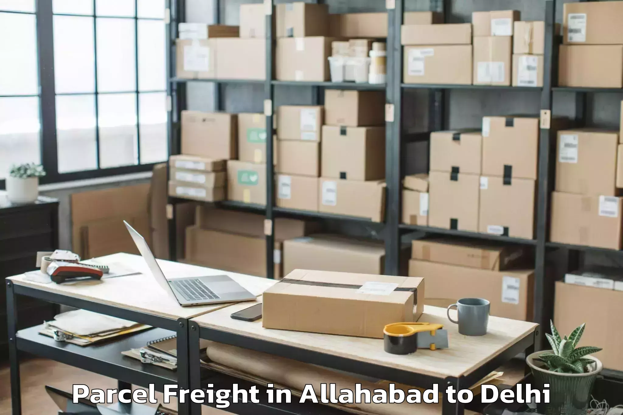 Professional Allahabad to Rajouri Garden Parcel Freight